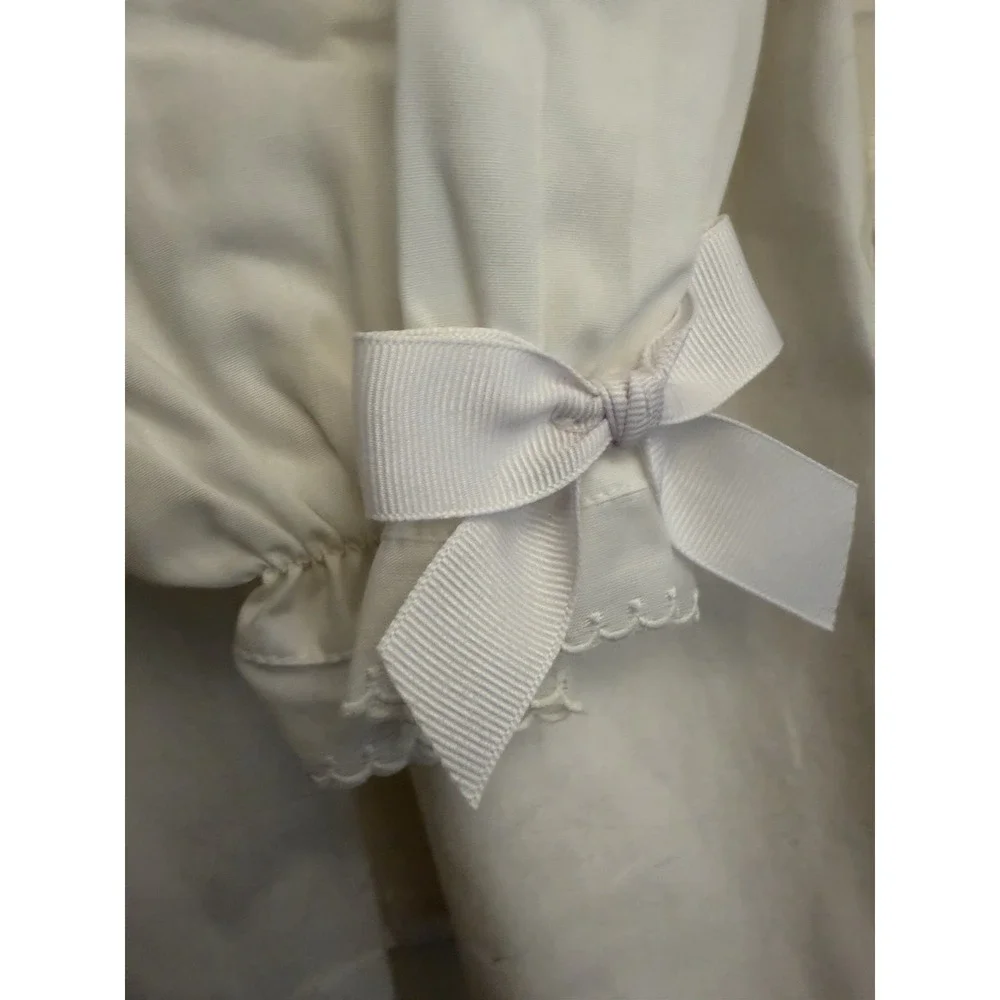 Peaches 'n Cream Baby Girls White Cotton‎ Dress Bloomers Size 18M New $64
